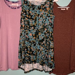 3 logo tops all xs